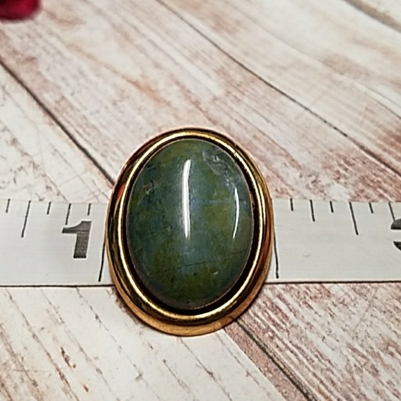 E0091 Polished Marble Stone Earrings - Picture 3 of 6